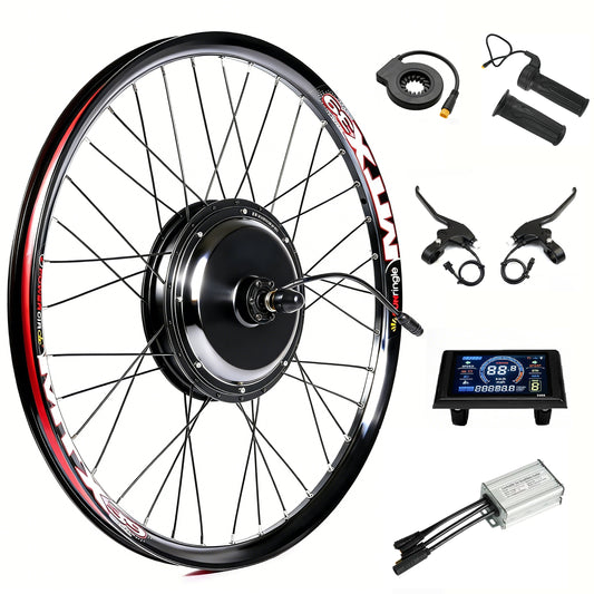 KT1000 Elektrofahrrad-Umbausatz mit 1000-W-Nabenmotor und 52-V-20-Ah-Lithium-Akku für E-Bike-Upgrade