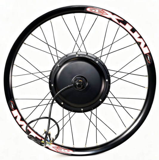 2000W Hub Motor Electric Bicycle Conversion Kit with 52V 20Ah Triangle Battery, Fit 27.5 & 29 Inch Wheel