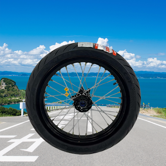 Light/Ultra Bee Front & Rear E-Bike Wheels – 17″ Supermoto Rim & Tire Set for Surron Electric Dirt Bike