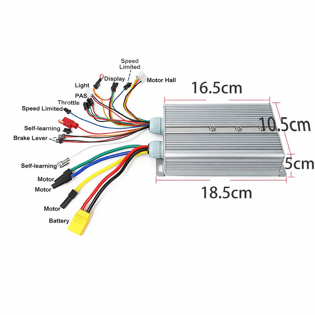 2000W Hub Motor Electric Bicycle Conversion Kit with 52V 20Ah Triangle Battery, Fit 27.5 & 29 Inch Wheel