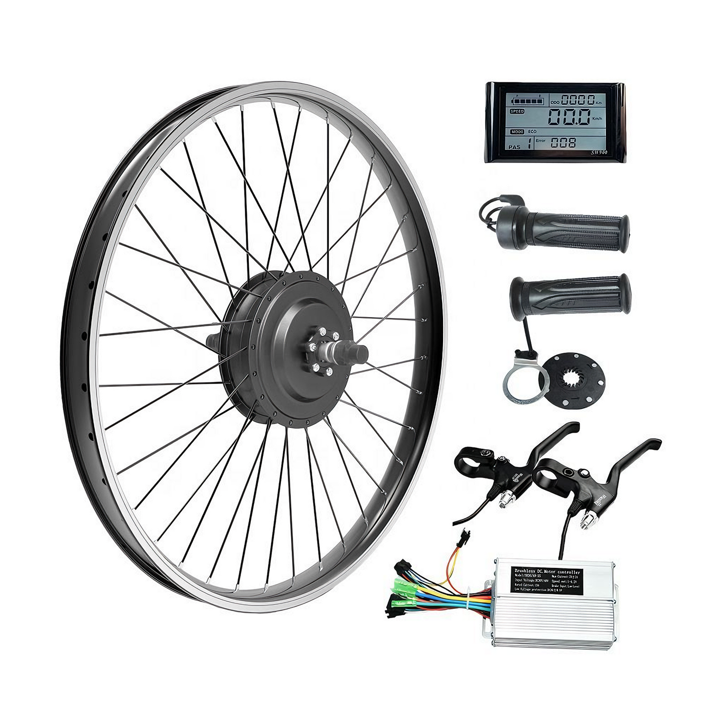 KT500 Electric Bike Conversion Kit with 500W Hub Motor and 48V 20Ah Lithium Battery for E-Bike Upgrade