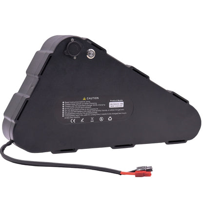 Batterie au lithium triangulaire pour vélo électrique – 48 V, 52 V, 72 V avec une capacité de 20 Ah et 30 Ah | Batterie rechargeable haute puissance pour conversion de vélo électrique