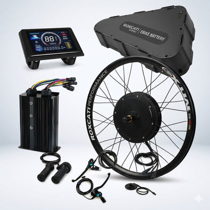 KT2000 Pro: 2000W Electric Bike Conversion Kit with 52V 30Ah High-Capacity Lithium Battery – Ultimate Performance & Extreme Range